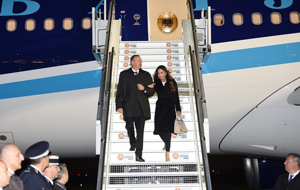 President Ilham Aliyev arrived in France on a working visit