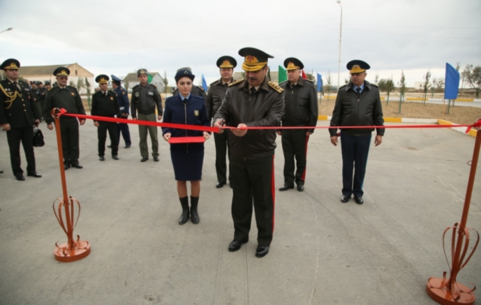 Hərbi Hava Qüvvələrinin növbəti aviabazasında yeni yaşayış binalarının açılışı olub
