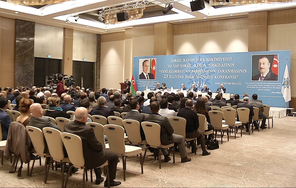 YAP  Səbail rayon təşkilatı  partiyanın yaranmasının 23 illiyini qeyd edib