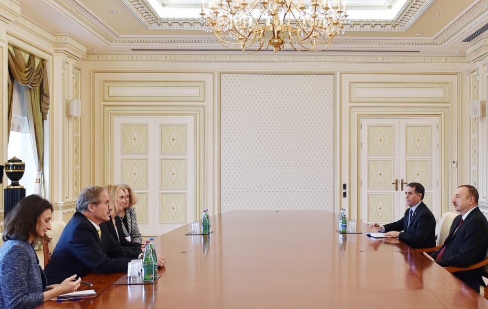 President Ilham Aliyev received a delegation led by US Deputy Assistant Secretary of State for European and Eurasian Affairs