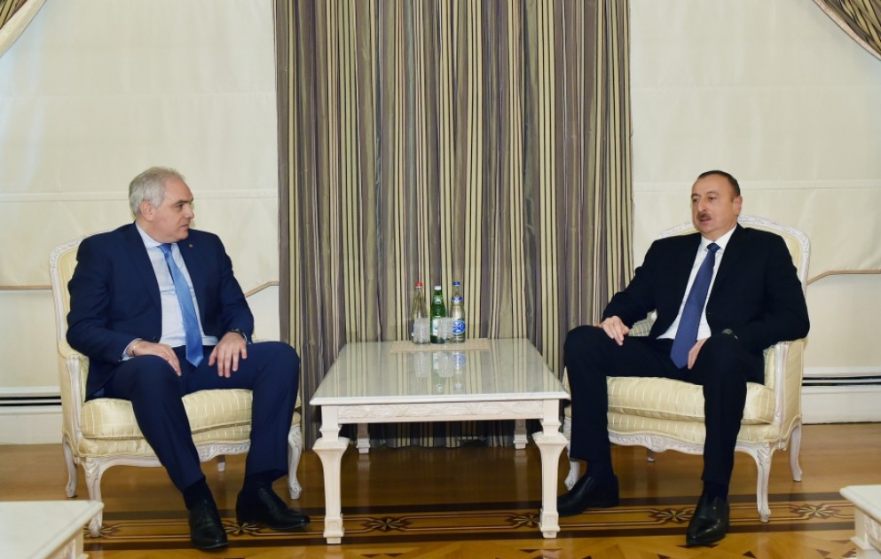 Azərbaycan Prezidenti İlham Əliyev Gürcüstanın daxili işlər nazirini qəbul edib