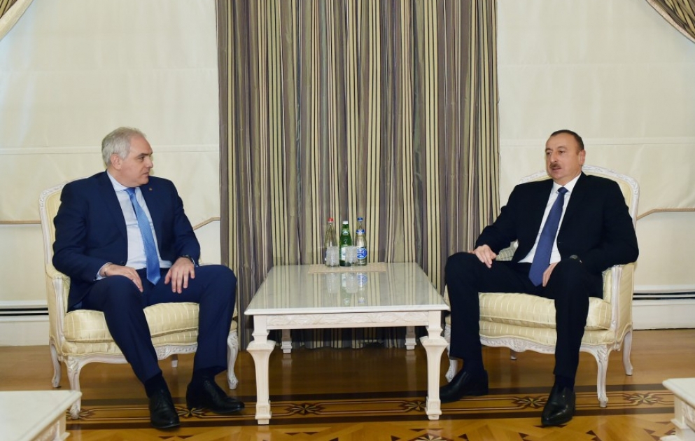 President Ilham Aliyev received the Georgian Interior Minister