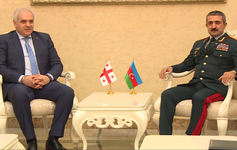 Dövlət Sərhəd Xidmətinin rəisi Gürcüstanın daxili işlər naziri ilə görüşüb