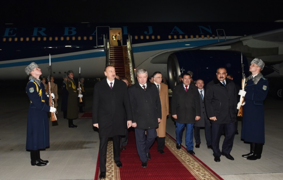 Le président Ilham Aliyev est en visite officielle en Biélorussie
