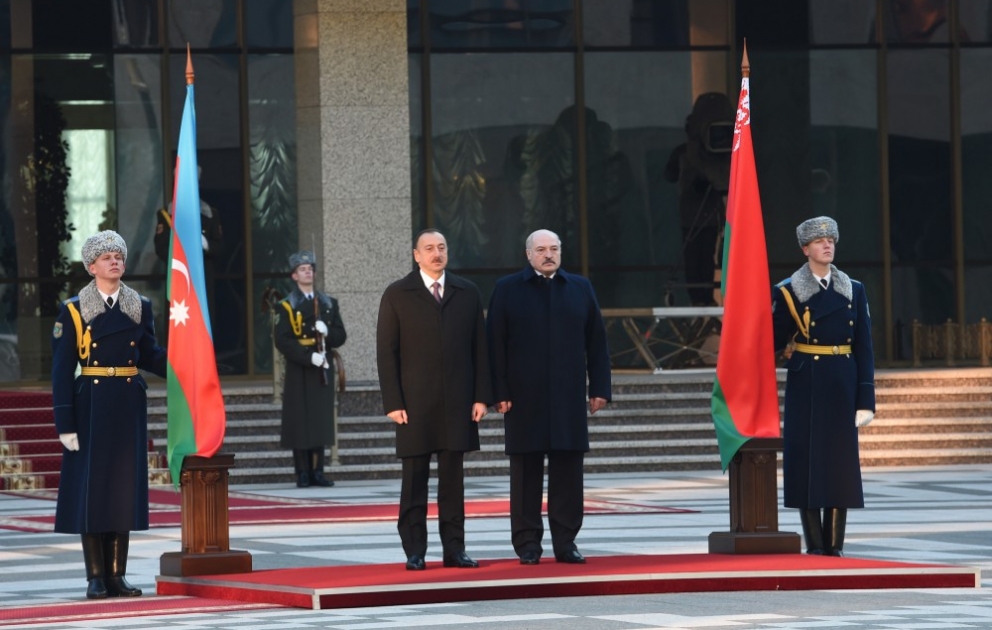 Official welcoming ceremony for President Ilham Aliyev was held in Belarus