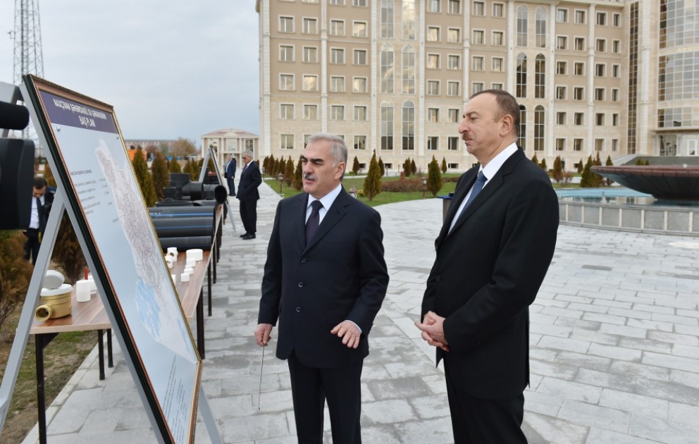 Naxçıvan şəhərdaxili su şəbəkəsi istifadəyə verilib