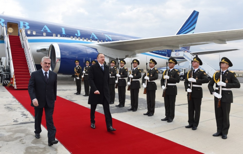 Le président Ilham Aliyev est en République autonome du Nakhitchevan