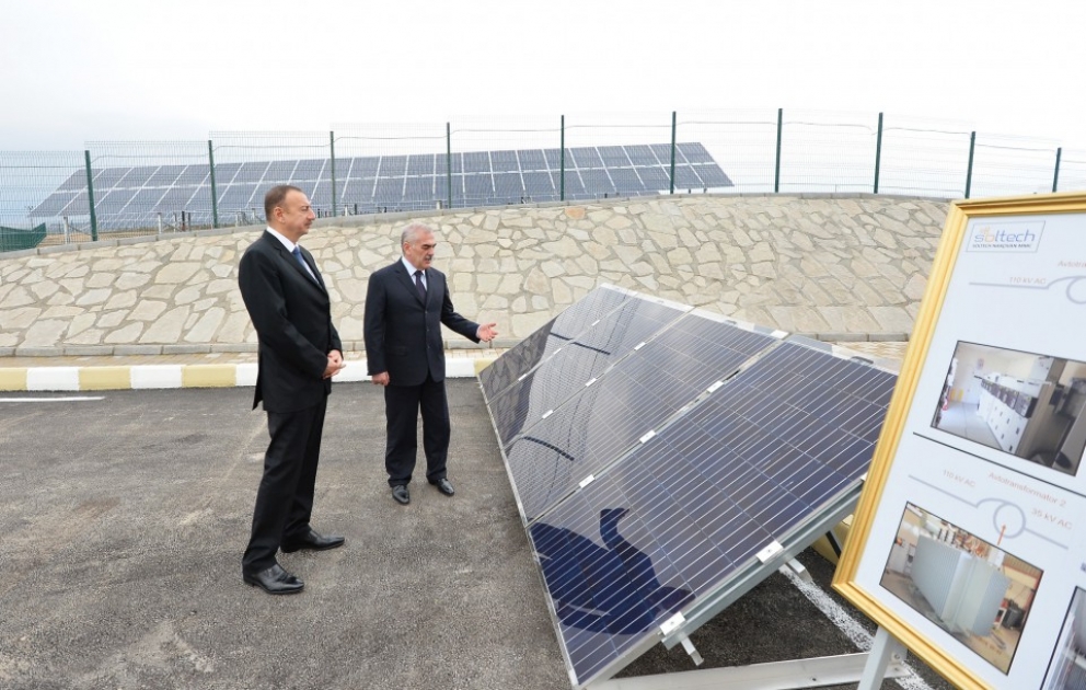 President Ilham Aliyev attended the opening of Nakhchivan Solar Power Plant