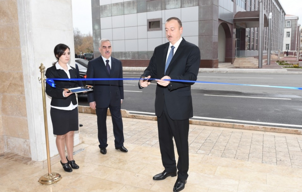 President Ilham Aliyev attended the opening of a new building of children`s music school No 2 in Nakhchivan
