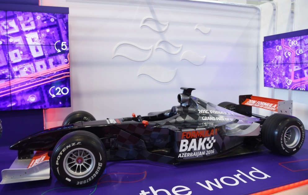 “Formula-1” yarışları ilə bağlı stend “Bakutel 2015” sərgisində