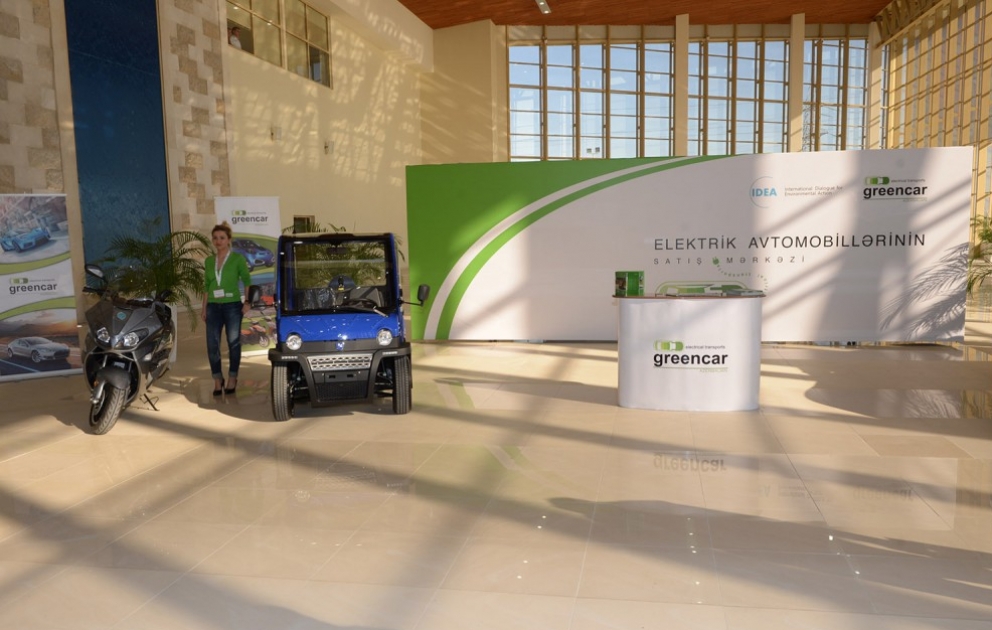 Электрические транспортные средства «GreenCar» представлены на выставке «BakuTel 2015»