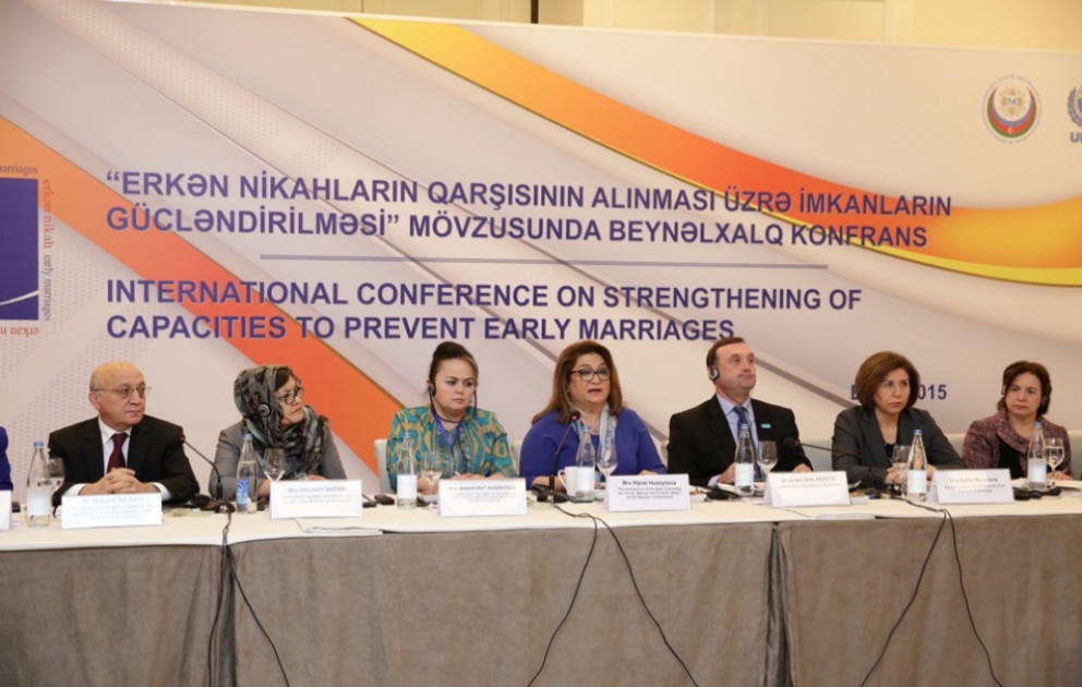 Bakıda erkən nikahların qarşısının alınmasına həsr olunmuş beynəlxalq konfrans keçirilir