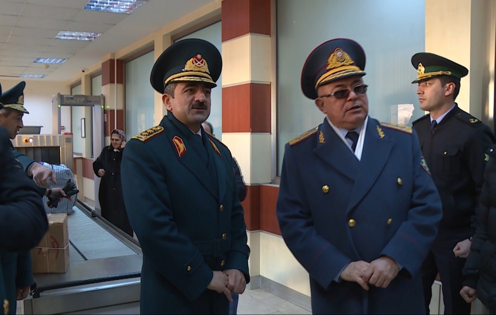 “Samur” dövlət sərhəd məntəqəsində şəxslərin və nəqliyyat vasitələrinin buraxılışı vəziyyəti yoxlanılıb