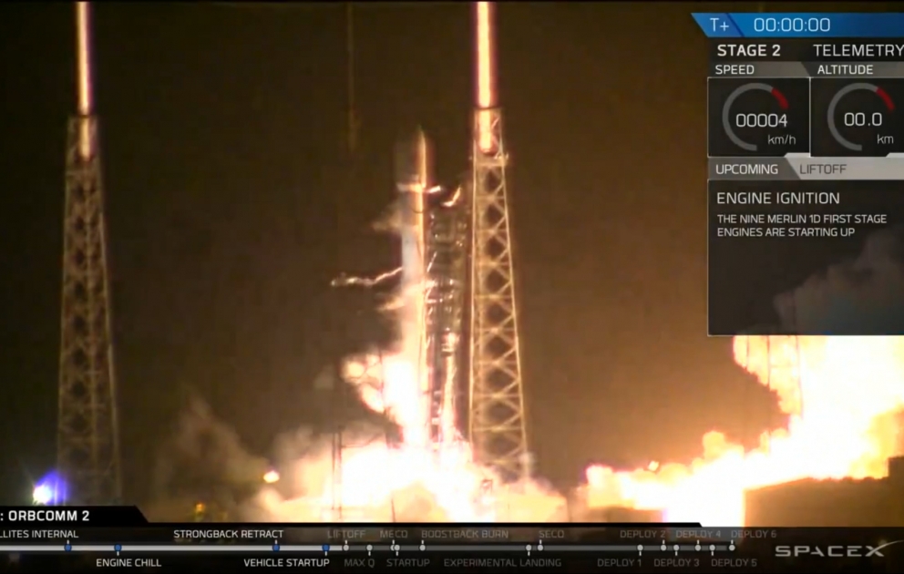 SpaceX успешно посадила ракету «Falcon 9» на землю после запуска