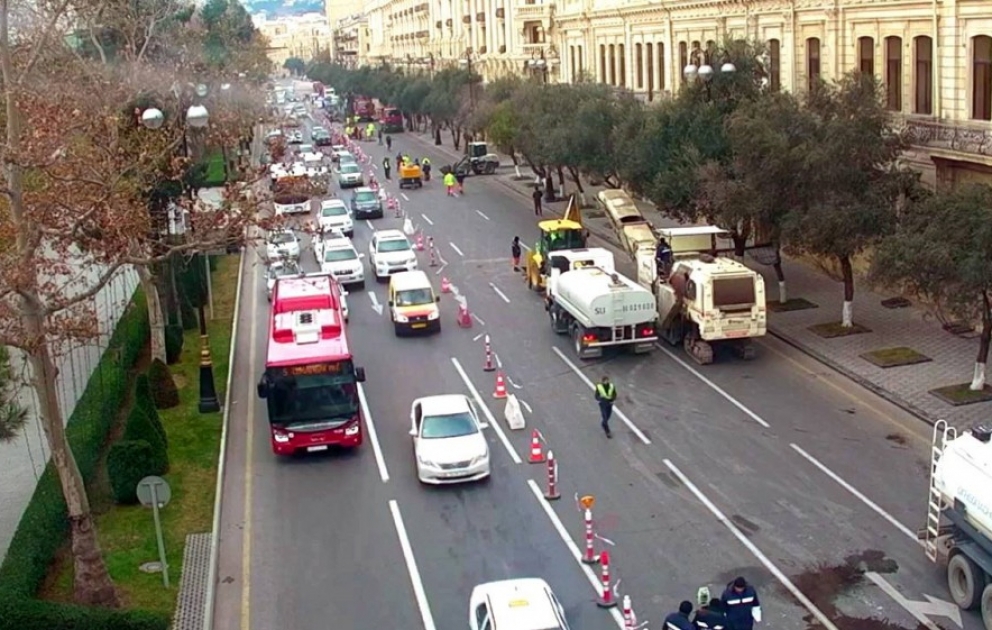 В связи с подготовкой к «Формуле-1» частично перекрыто движение в центре Баку