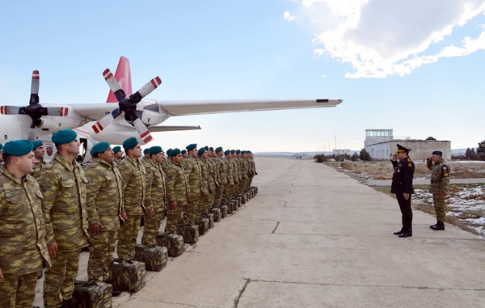 Azerbaijani peacekeepers leave for Afghanistan