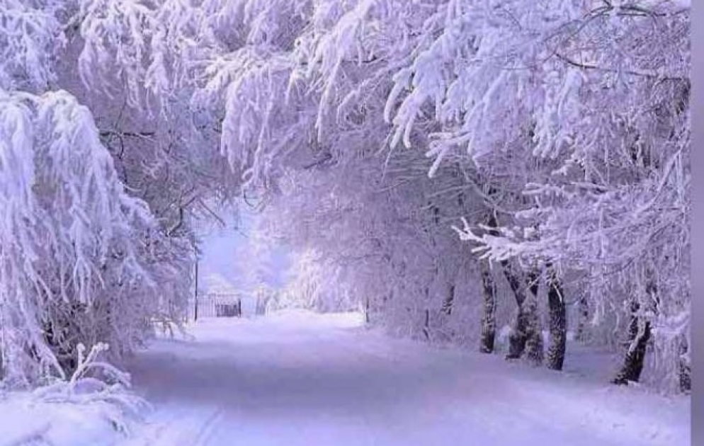 Reportage photo: paysage hivernal d'Ismayilli