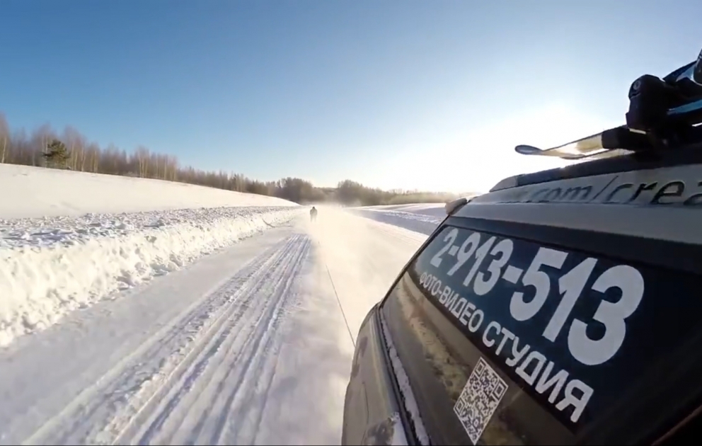 На лыжах на 130 км/ч