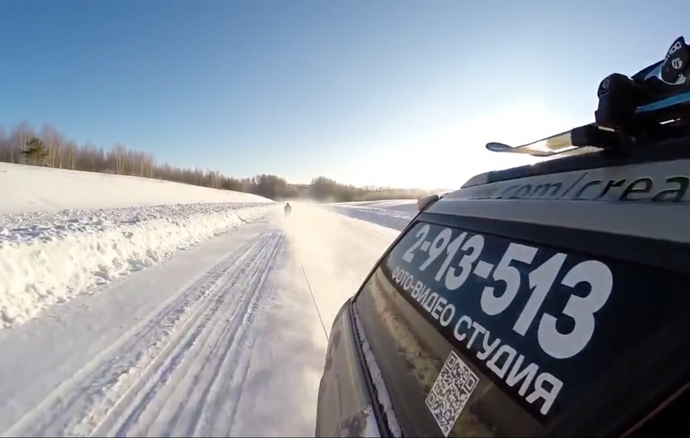 130 km/h avec le ski