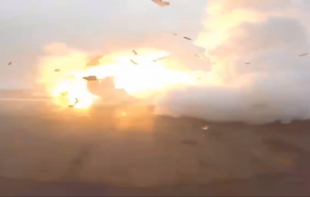 SpaceX Falcon rocket explodes on landing