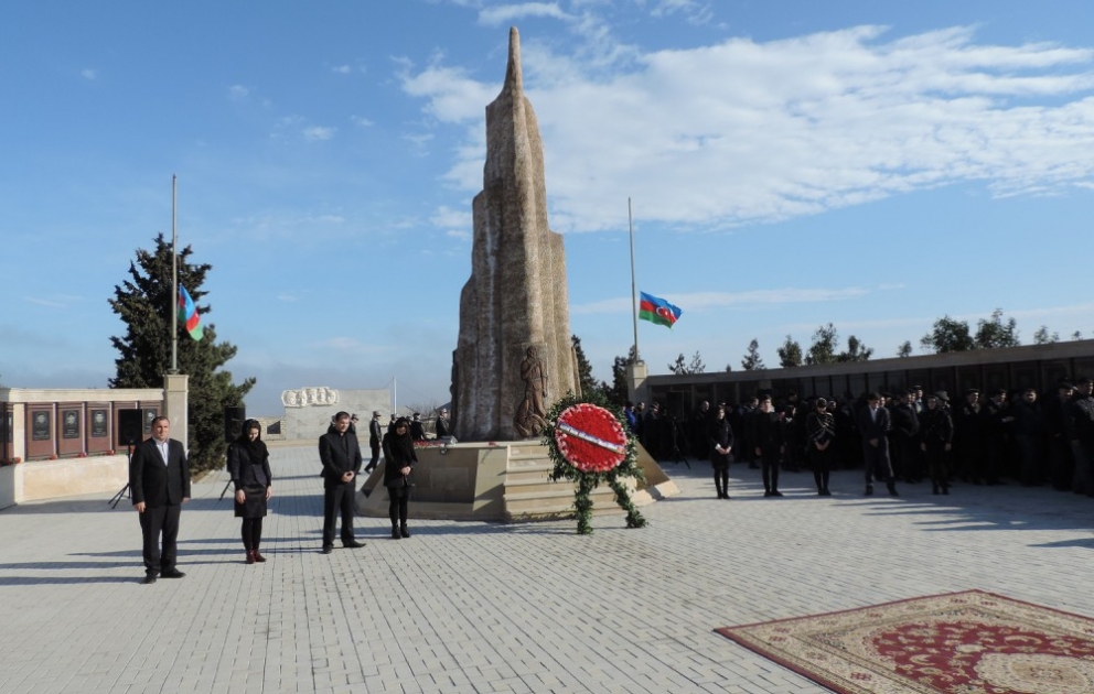 Şabranda 20 Yanvar şəhidlərinin xatirəsi ehtiramla anılıb