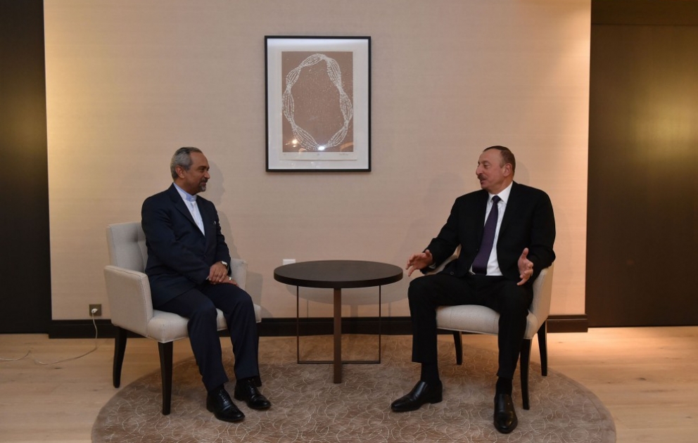 Entretien du président azerbaïdjanais Ilham Aliyev avec le directeur du bureau du président iranien