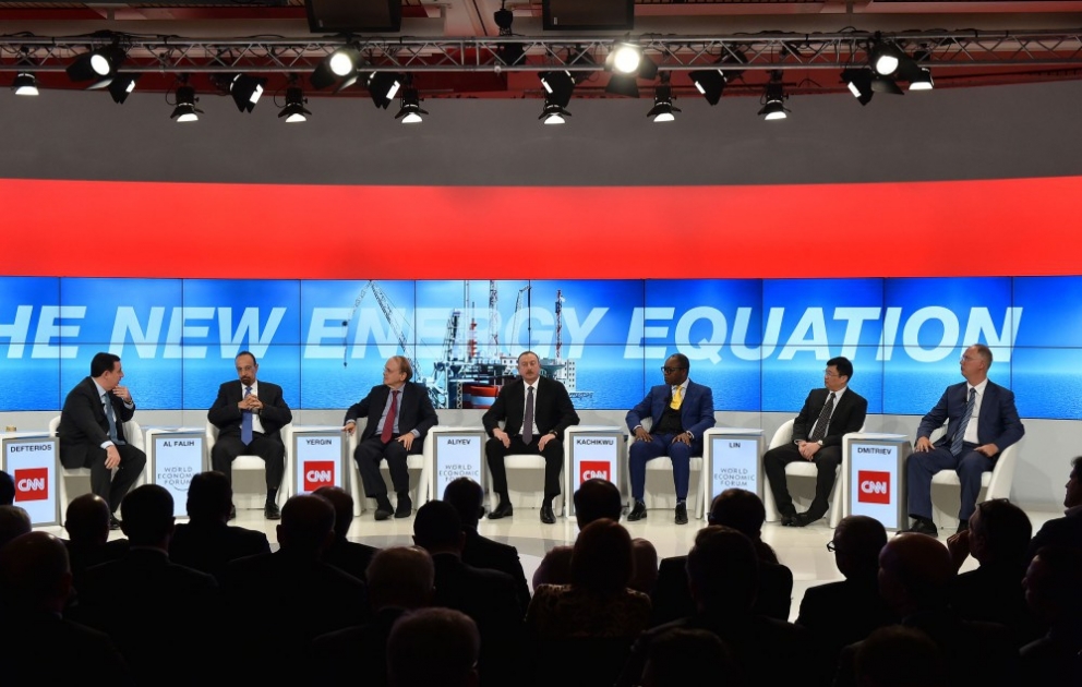 WWF in Davos: Aserbaidschans Präsident Ilham Aliyev nimmt an Tagung "Neue Energiegleichgewicht" teil