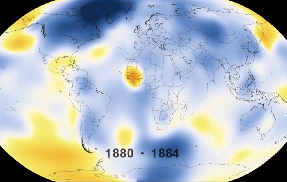 NASA Yerin istiləşməsi prosesini belə təqdim etdi: 1880-2015