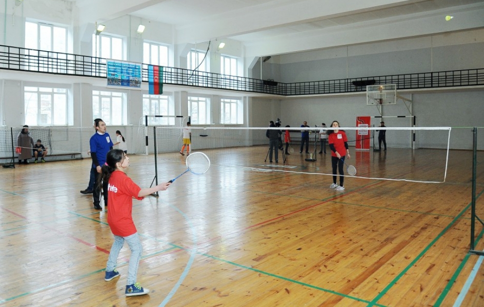 “Olimpiya Hərəkatı” proqramı çərçivəsində badminton üzrə təlim-məşq keçirilib