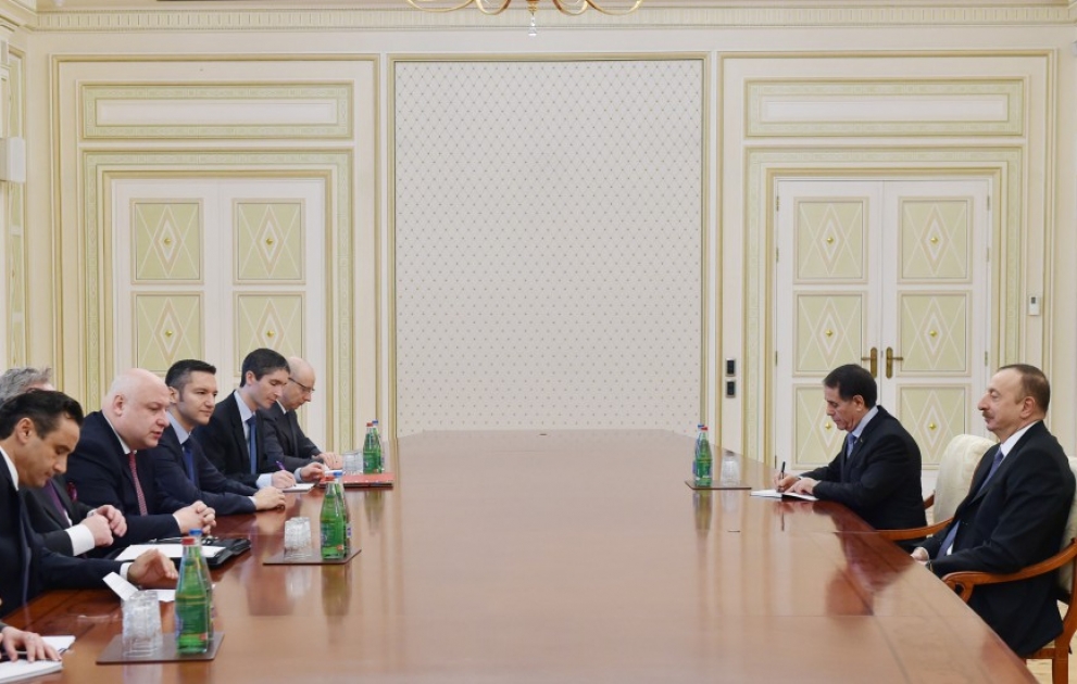 Aserbaidschans Präsident Ilham Aliyev hat eine OSZE-Delegation empfangen