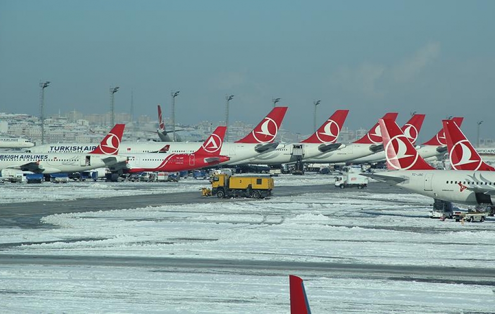 "Türk Hava Yolları" 116 reysi təxirə salıb