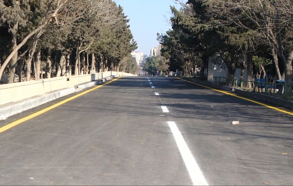Naxçıvanski küçəsi təmir olunub