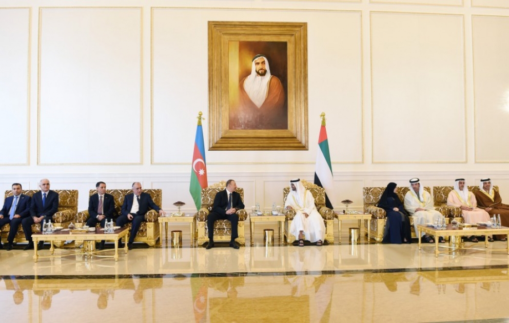 President Ilham Aliyev and Crown Prince of Abu Dhabi held an expanded meeting