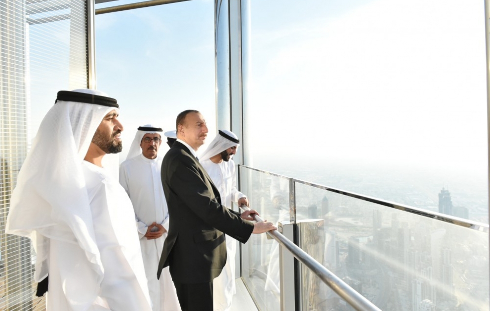 President Ilham Aliyev visited Burj Khalifa in Dubai