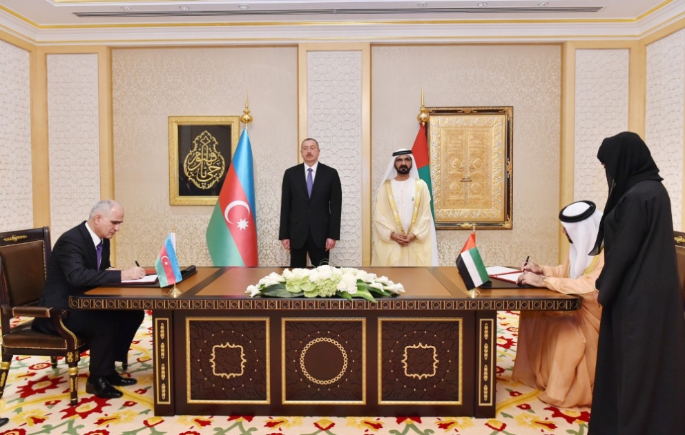 Azerbaijani-UAE documents were signed
