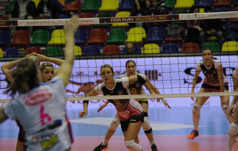 “Azəryol” voleybol komandası “Novara” klubuna qalib gəlib