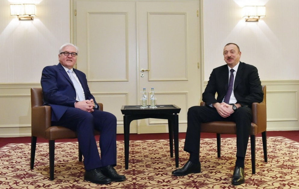 Munich: Le président Ilham Aliyev rencontre Frank-Walter Steinmeier