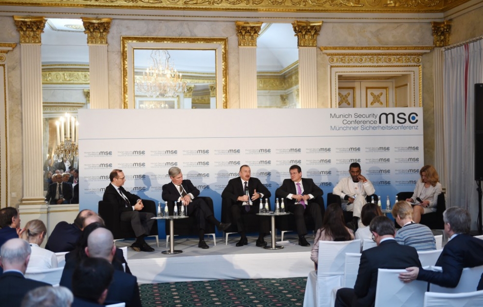 Le président Ilham Aliyev a participé aux débats sur la sécurité climatique et énergétique à la Conférence sur la sécurité de Munich