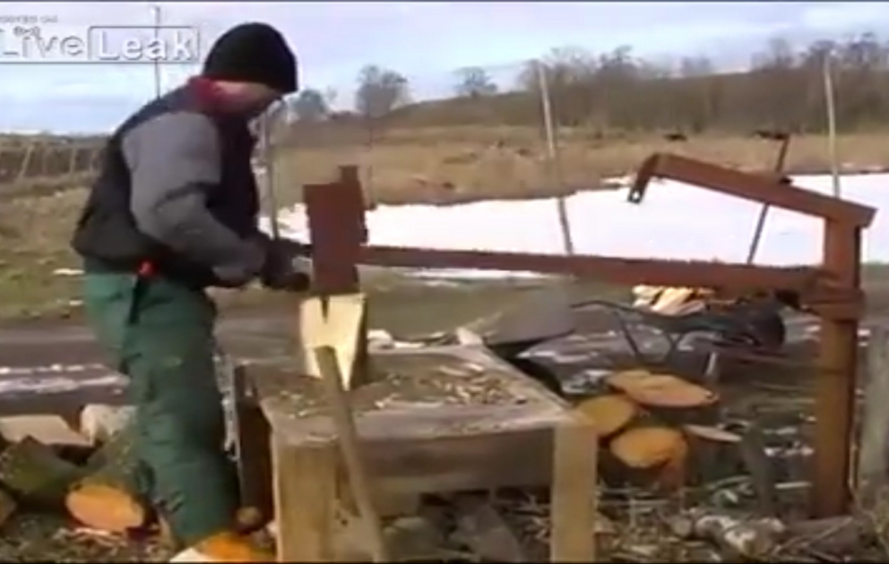 Odun doğramağın ən asan yolu