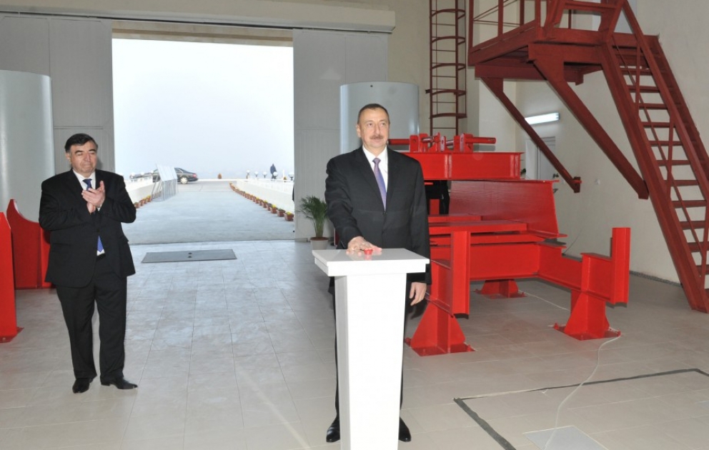 President Ilham Aliyev inaugurated Tovuzchay water reservoir