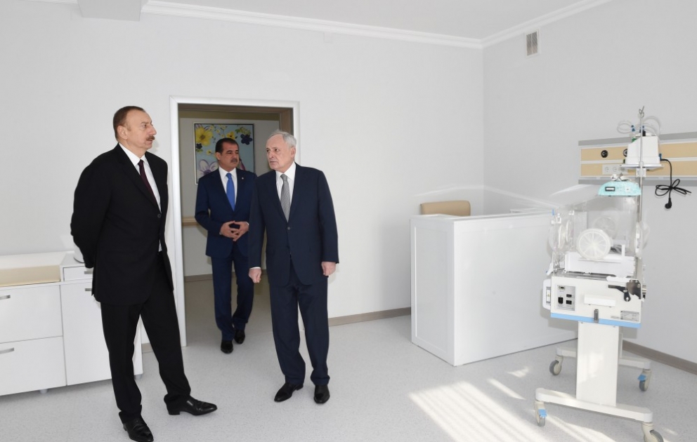 President Ilham Aliyev reviewed Abbas Sahhat city hospital No. 1 in Ganja after major overhaul