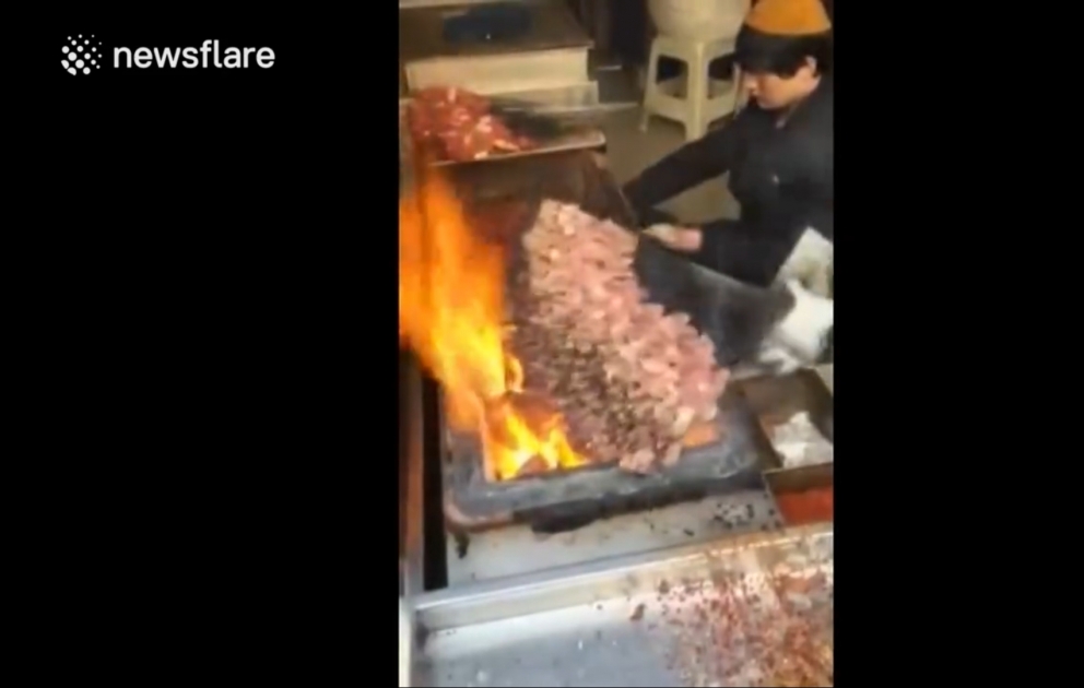 300 kabab bir şişdə - Çinsayağı manqal