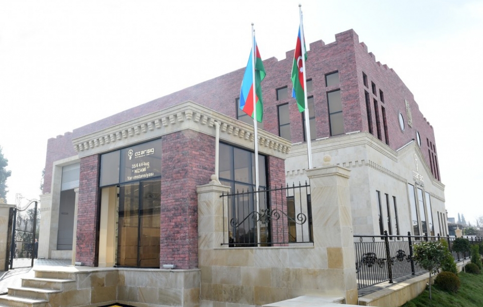 President Ilham Aliyev attended the opening of “Nizami” electrical substation in Ganja