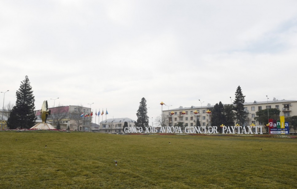 President Ilham Aliyev reviewed Ganja European Youth Capital 2016 Park