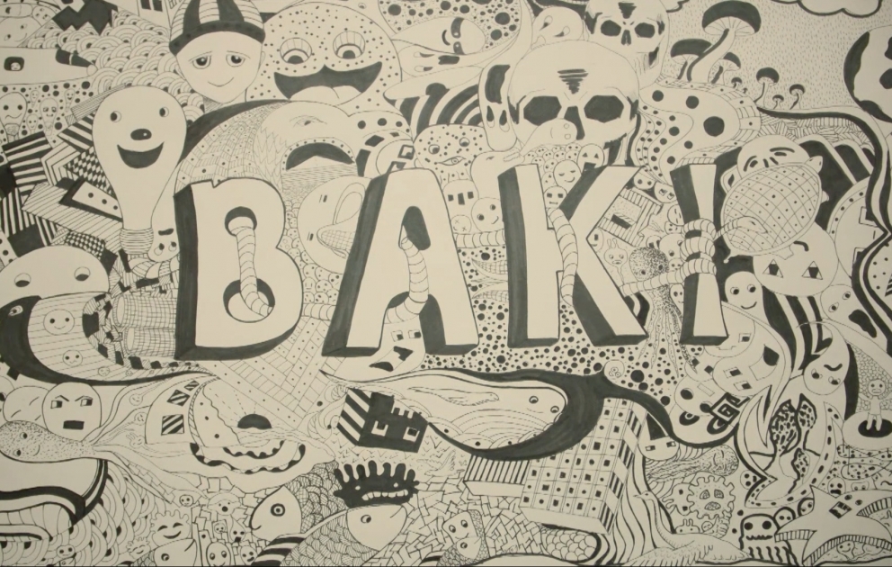 A drawing of Baku
