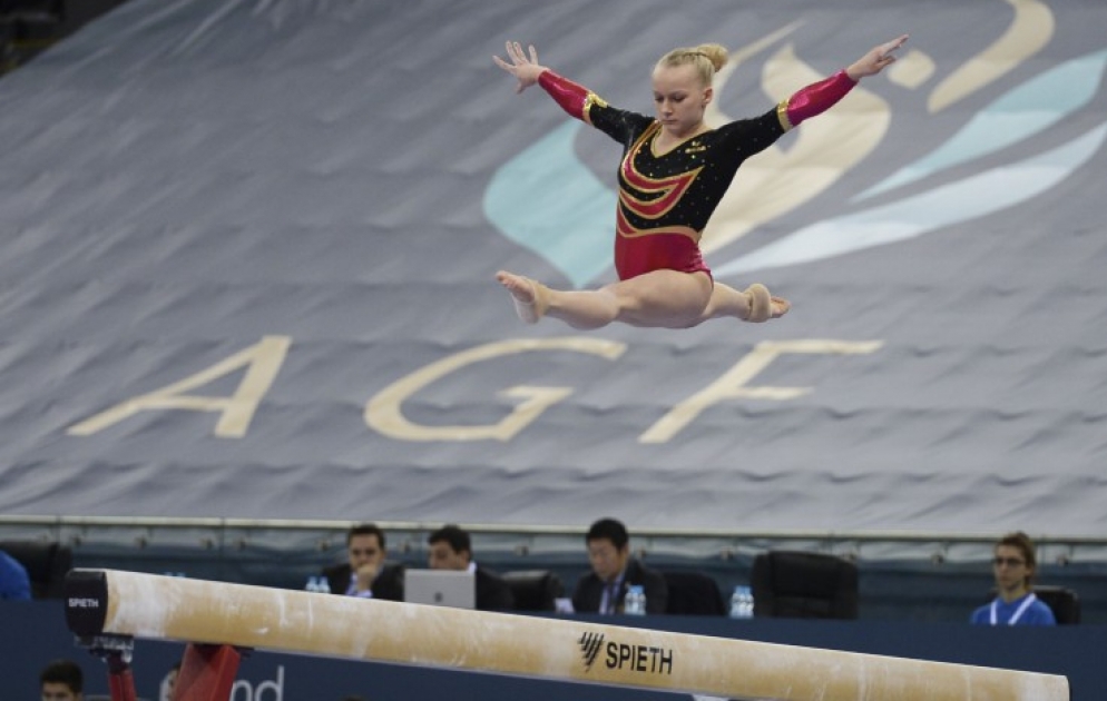Dünya Kubokunda gimnastlarımız beş finalda oynamaq hüququ qazanıblar