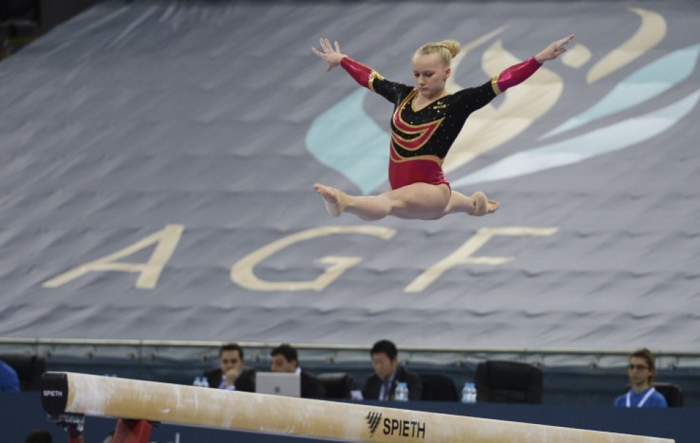 Азербайджанская гимнастка Марина Некрасова вышла в финал Кубка мира