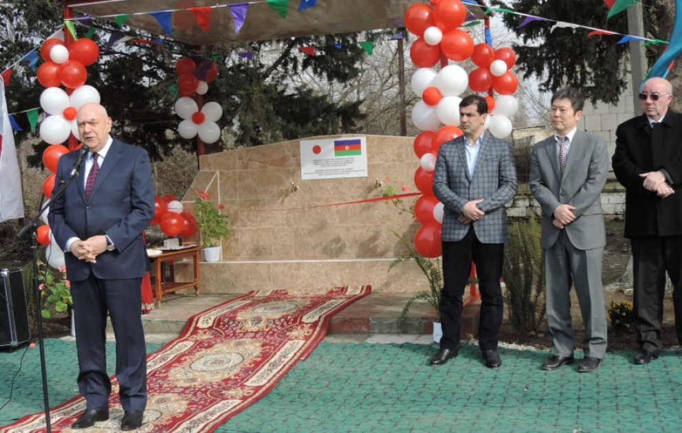 İsmayıllının Kürdmaşı kəndində “Su təchizatı sisteminin inşası” layihəsi başa çatıb