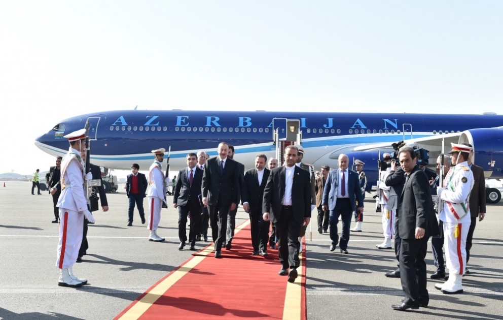 Le président Ilham Aliyev entame une visite officielle en Iran