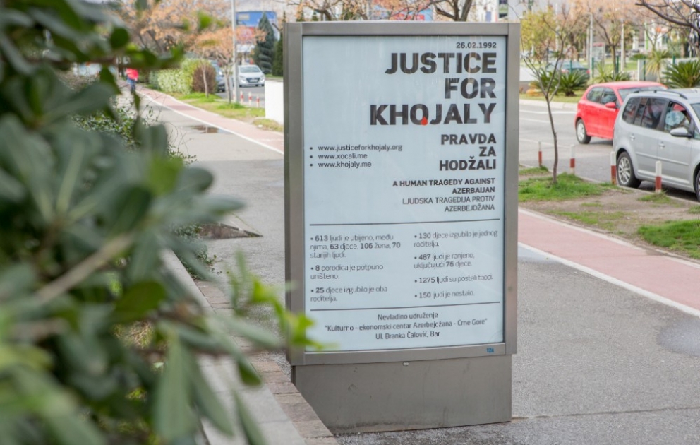Monteneqro ictimaiyyəti Xocalı soyqırımı haqqında məlumatlandırılır
